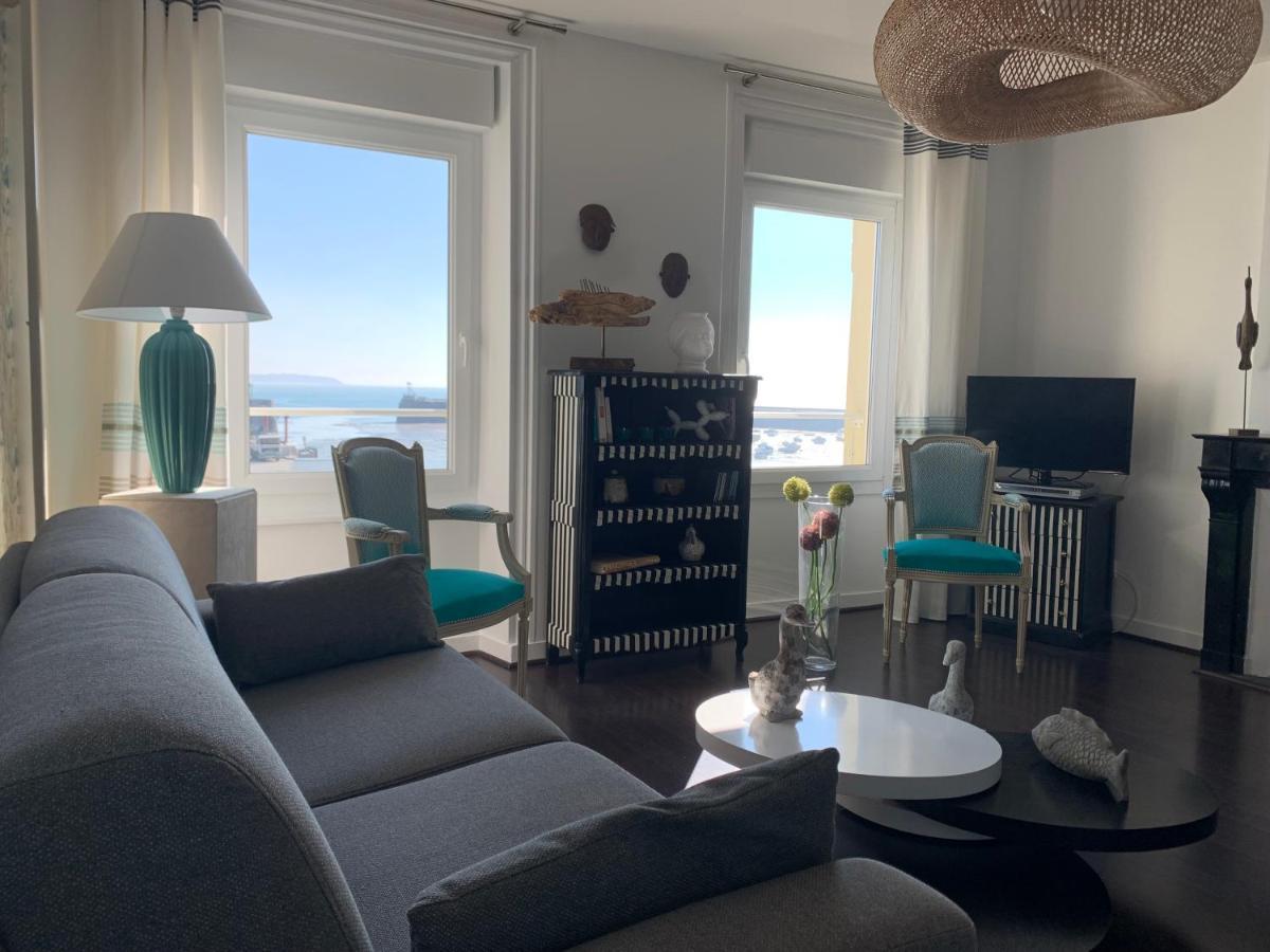 Appartement Villa Chausey, Vue Sur Le Port غرانفيل المظهر الخارجي الصورة